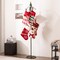 Freestanding Christmas Stocking Holder Tree, 67" Height Stocking Stand for Floor with 8 Stocking Hooks, Metal Stocking Hanger Stand with Vivid Cast Iron Christmas Tree Top, Christmas Decor Rack for Ho